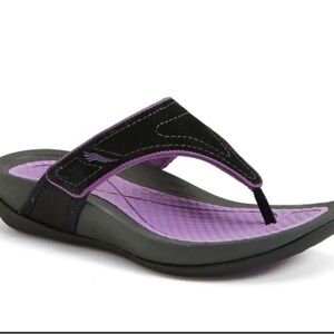 Dansko Black and Purple Women's Sandals